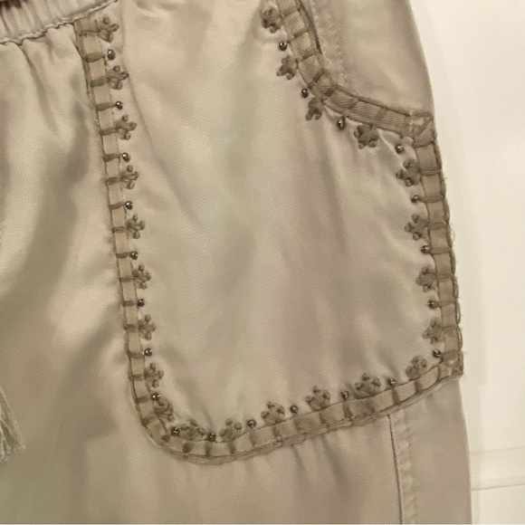Anthropologie Hei Hei Studded Joggers Beaded Embroidered Tassel NWOT Pants XS - Picture 12 of 13